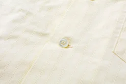 Shirts-Joe McCoy Dobby Cloth Summer Shirt S/S White