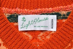 Knitwear-Joe McCoy Fair Isle Crew Neck Sweater 070 Orange