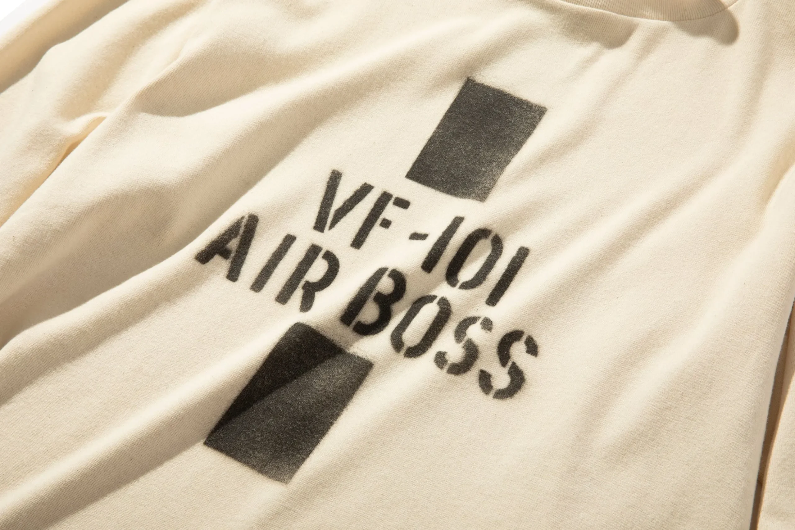 Thermal Shirts-The Real McCoy's Flight Deck Jersey / Air Boss White