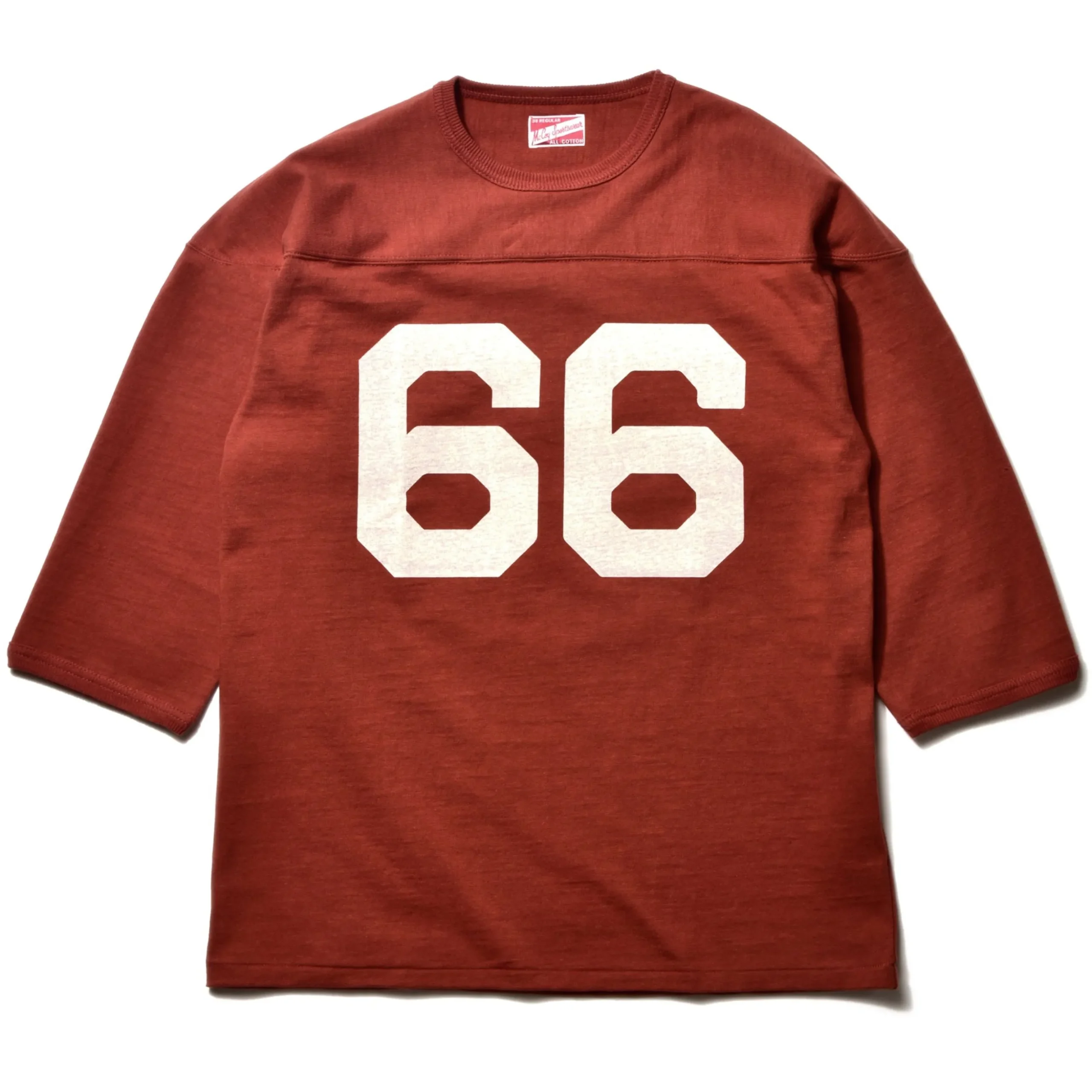 T-Shirts-Joe McCoy Football Tee / 66 Brick Red