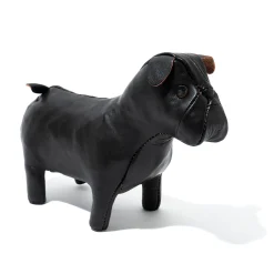 Leather Goods-The Real McCoy's Handcrafted Horsehide Animals - Bulldog Brown