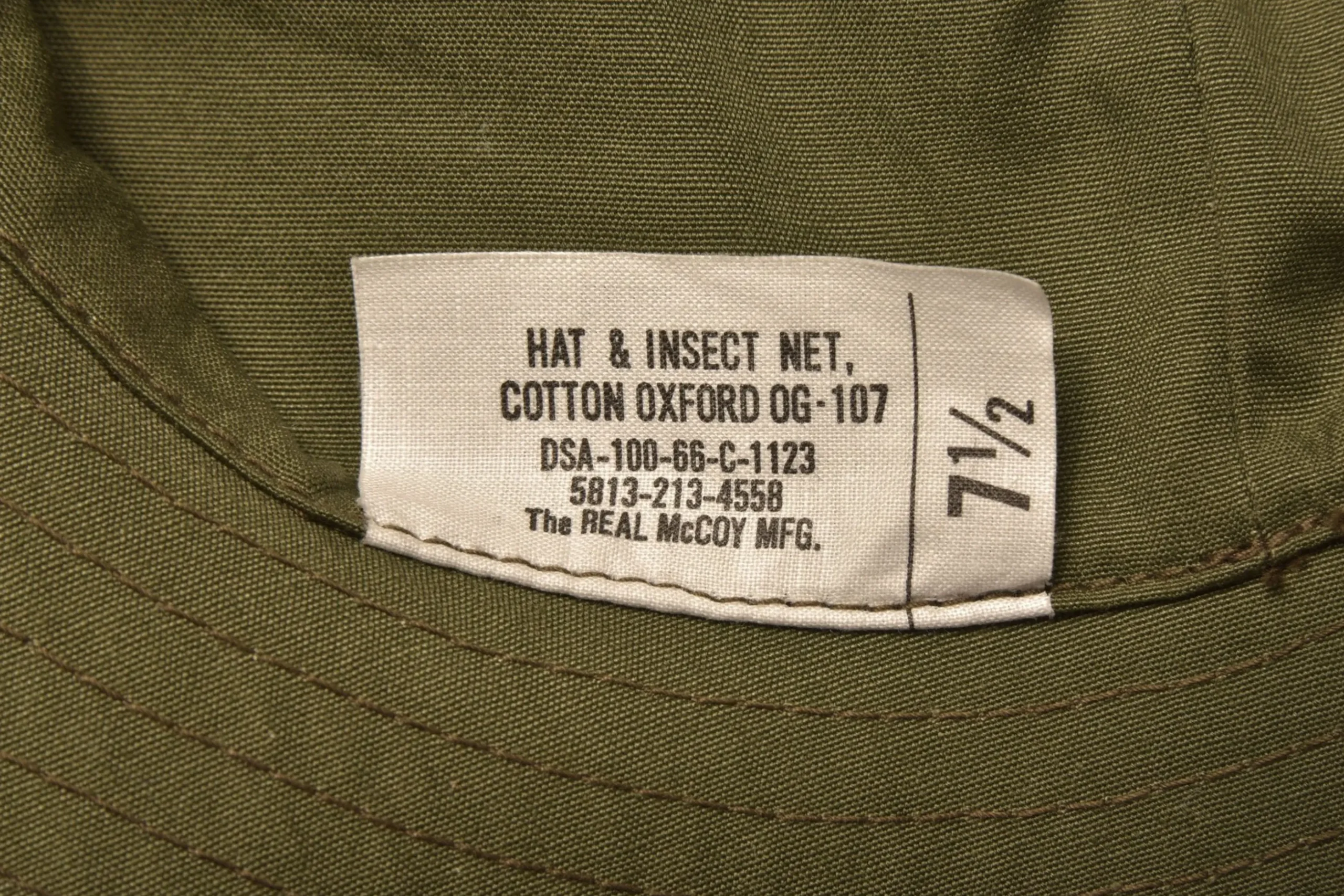 Hats-The Real McCoy's Hat, Jungle 150 Olive