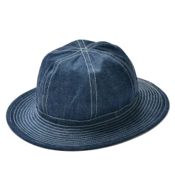 Hats-The Real McCoy's Hat, Working, Denim, Blue 141 Indigo