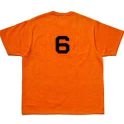 T-Shirts-Joe McCoy Heavy Cotton Slub Jersey / East End Ac 071 Tangerine