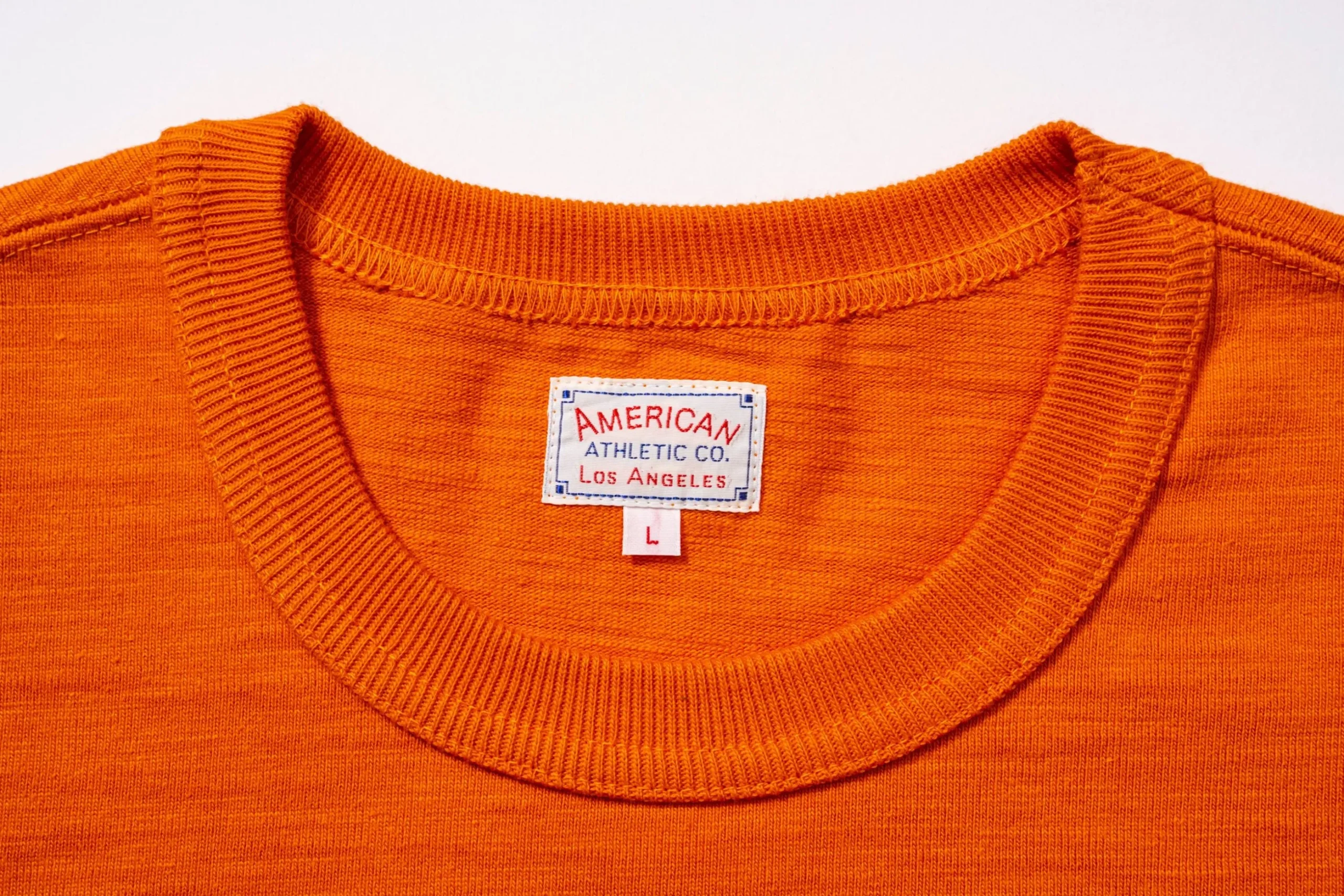 T-Shirts-Joe McCoy Heavy Cotton Slub Jersey / East End Ac 071 Tangerine