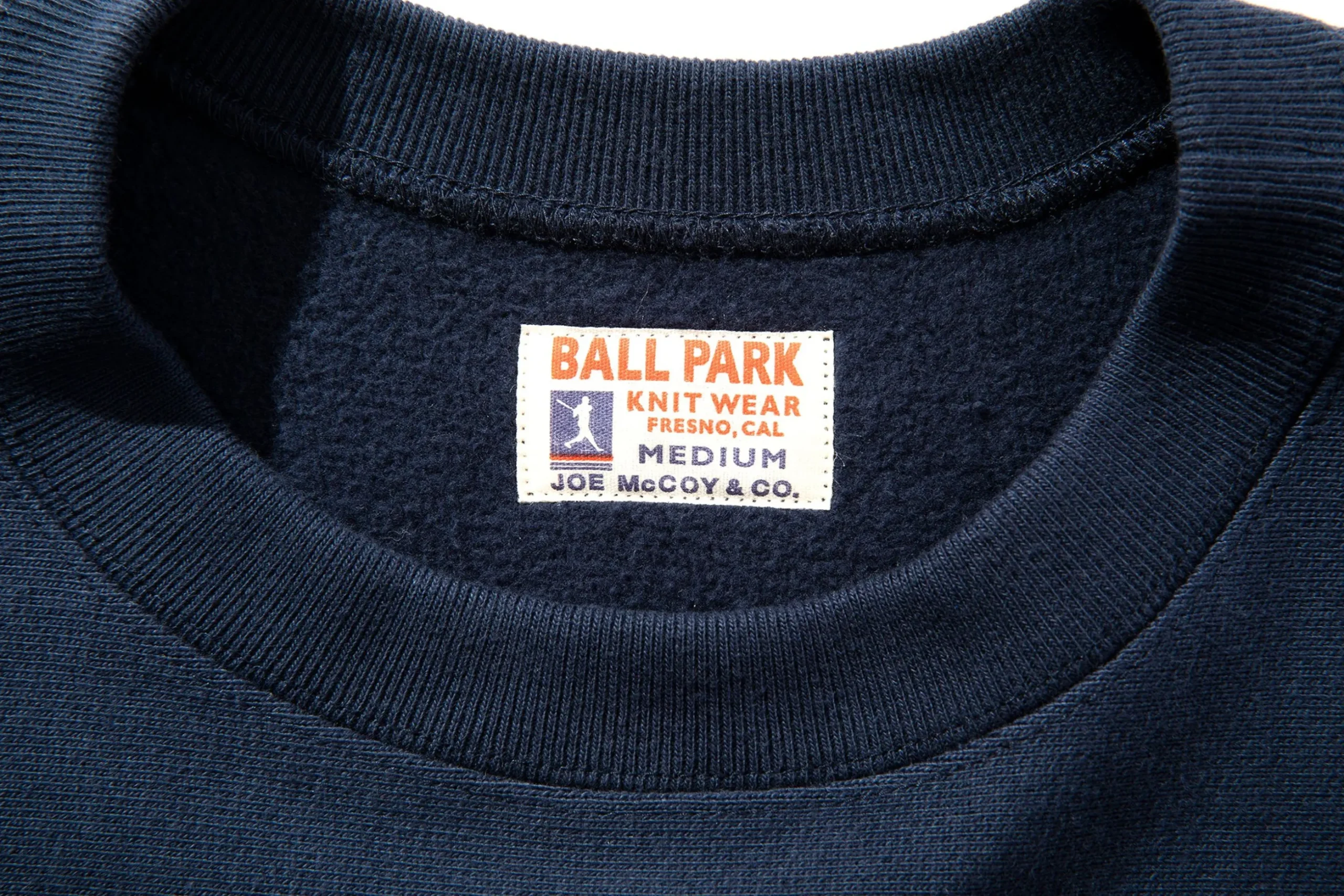 Sweatshirts-Joe McCoy Heavyweight Crewneck Sweatshirt 140 Navy