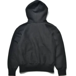 Sweatshirts-The Real McCoy's Heavyweight Hooded / Airforce 030 Black