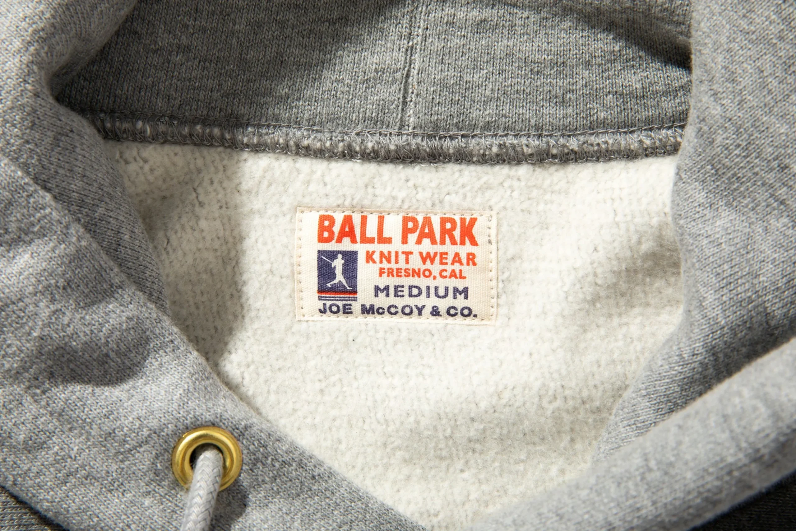 Sweatshirts-Joe McCoy Heavyweight Hooded Sweatshirt 021 Mid Grey
