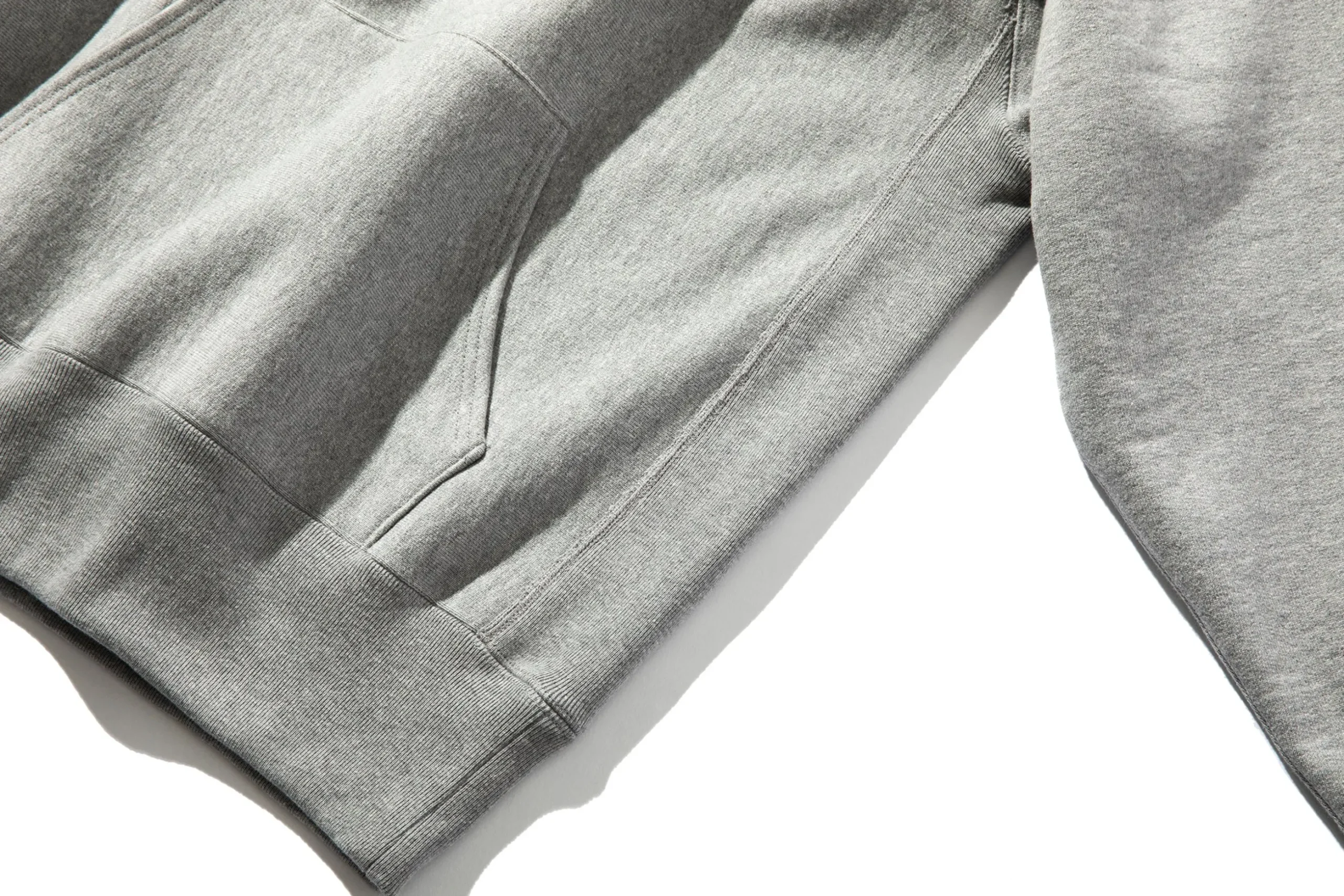 Sweatshirts-Joe McCoy Heavyweight Hooded Sweatshirt 021 Mid Grey