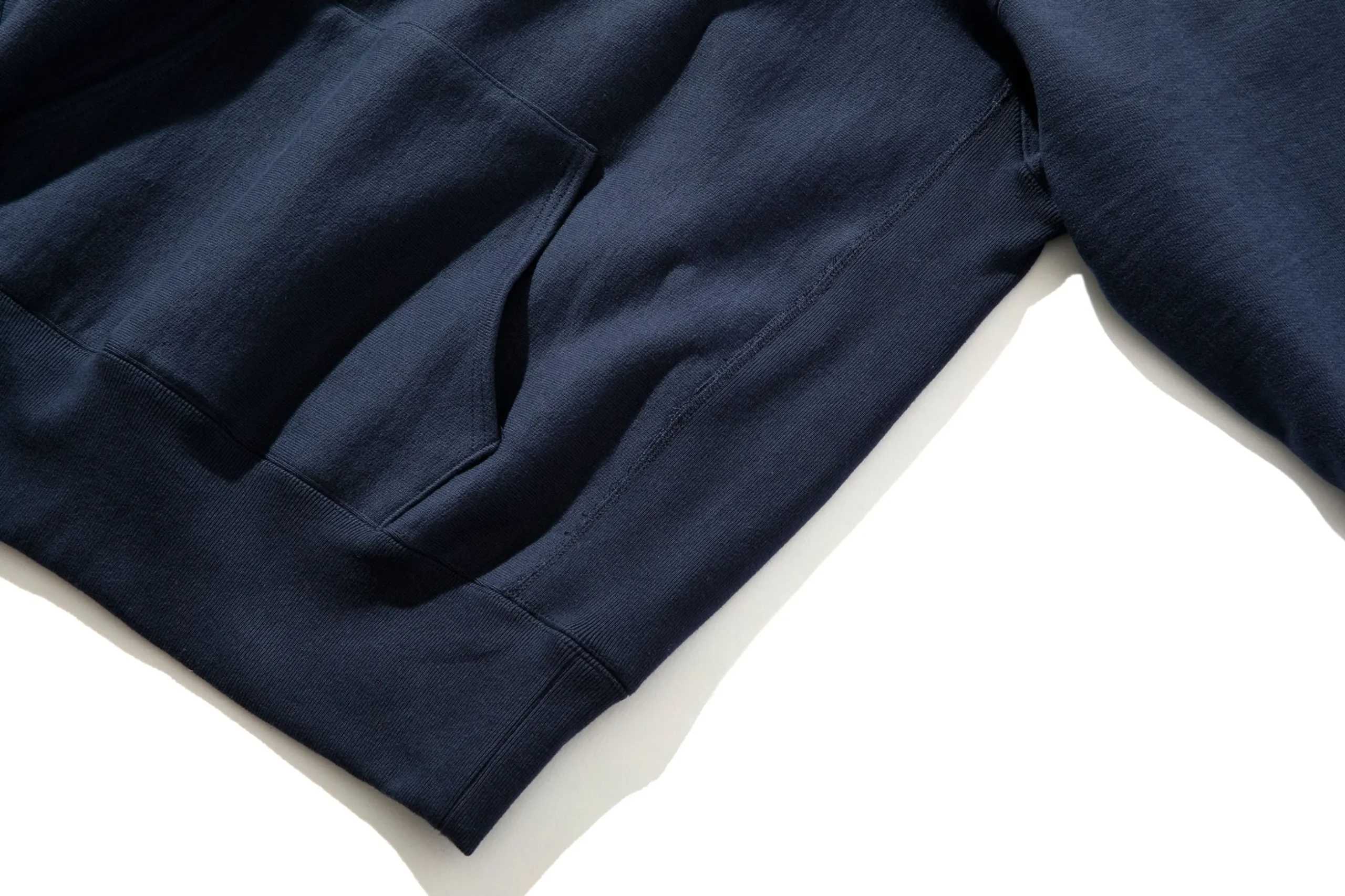 Sweatshirts-Joe McCoy Heavyweight Hooded Sweatshirt 140 Navy