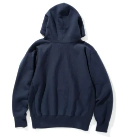 Sweatshirts-Joe McCoy Heavyweight Hooded Sweatshirt 140 Navy