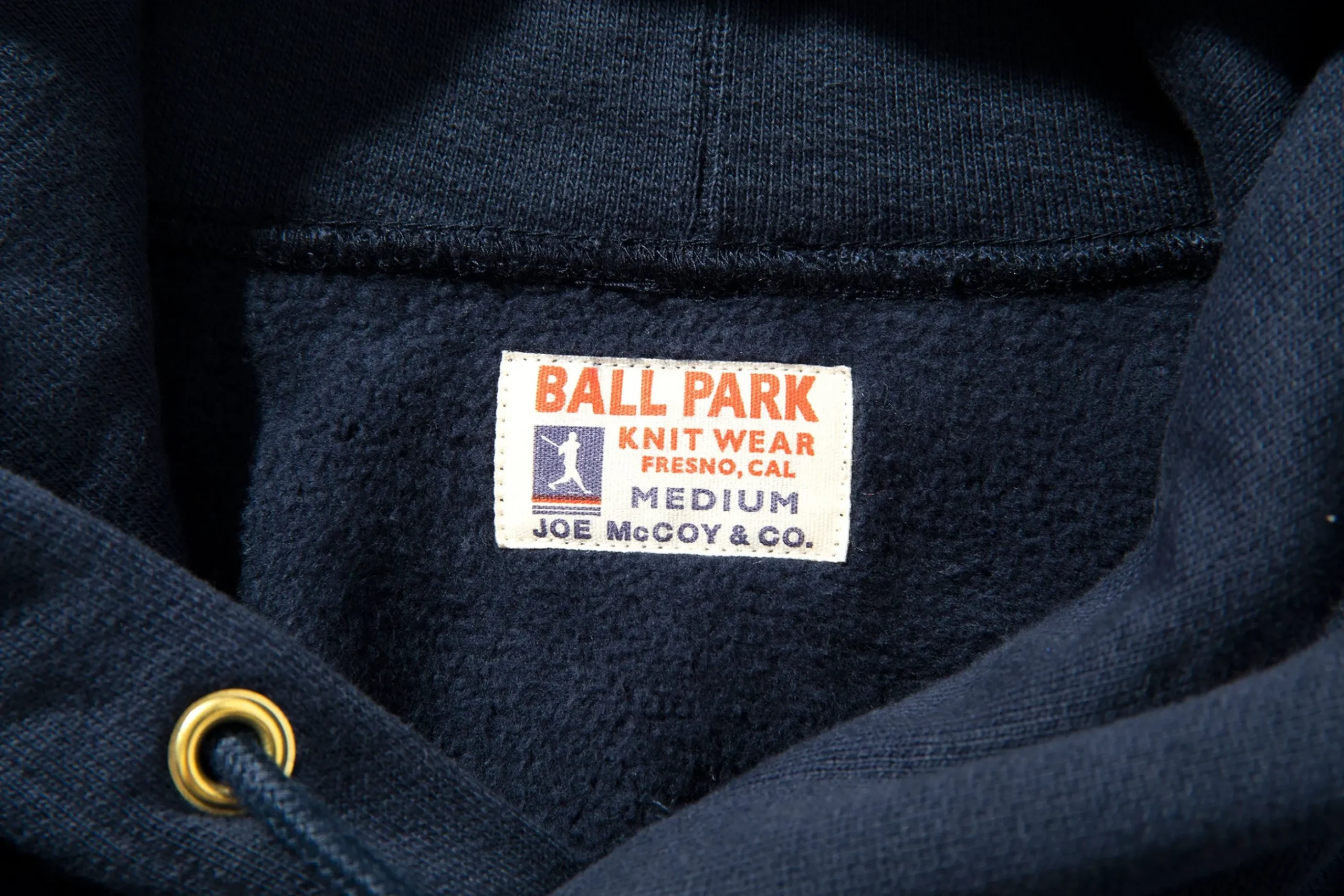 Sweatshirts-Joe McCoy Heavyweight Hooded Sweatshirt 140 Navy
