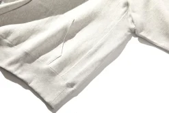 Sweatshirts-Joe McCoy Heavyweight Hooded Sweatshirt 027 Silver Grey