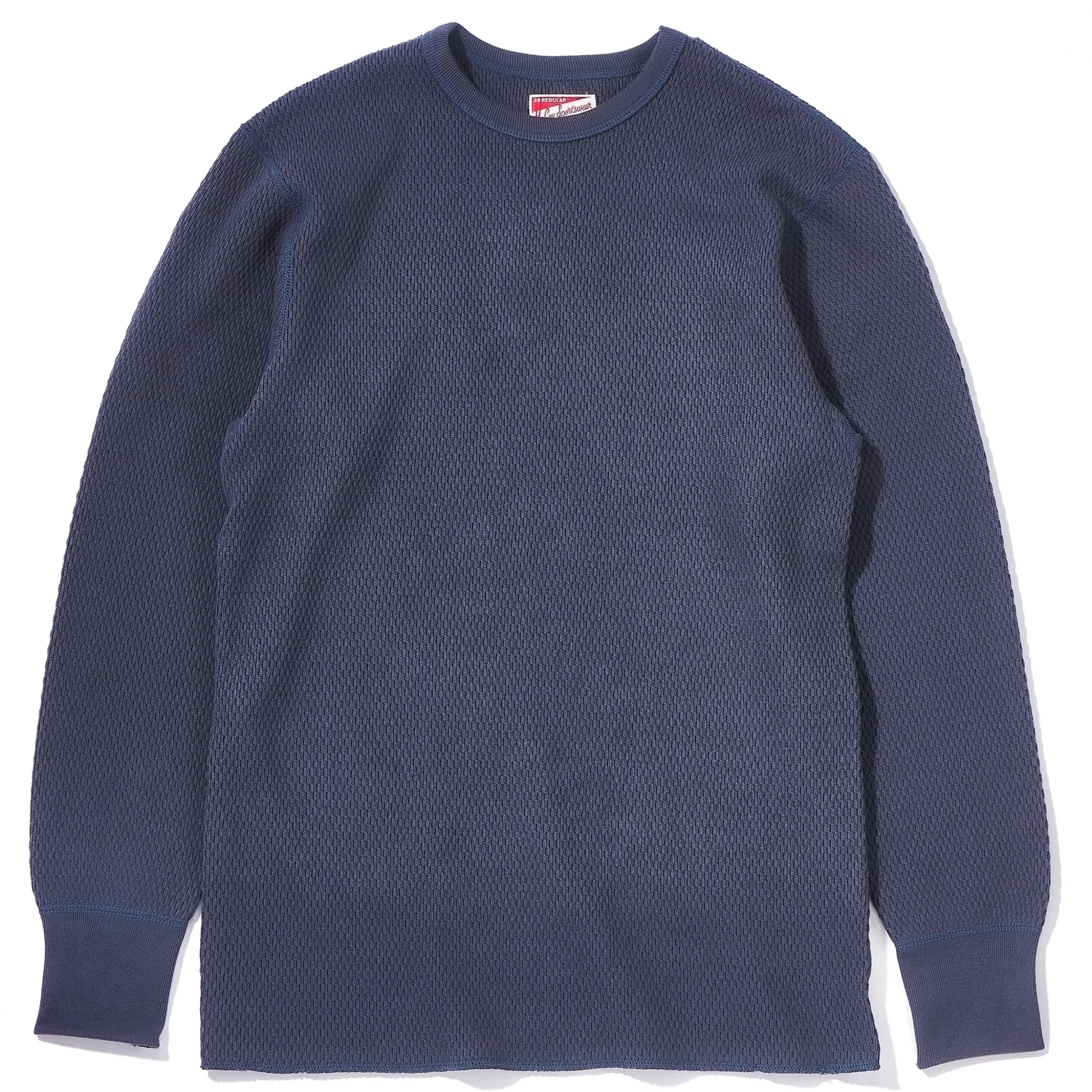 Thermal Shirts-Joe McCoy Honeycomb Thermal Shirt Ink Blue