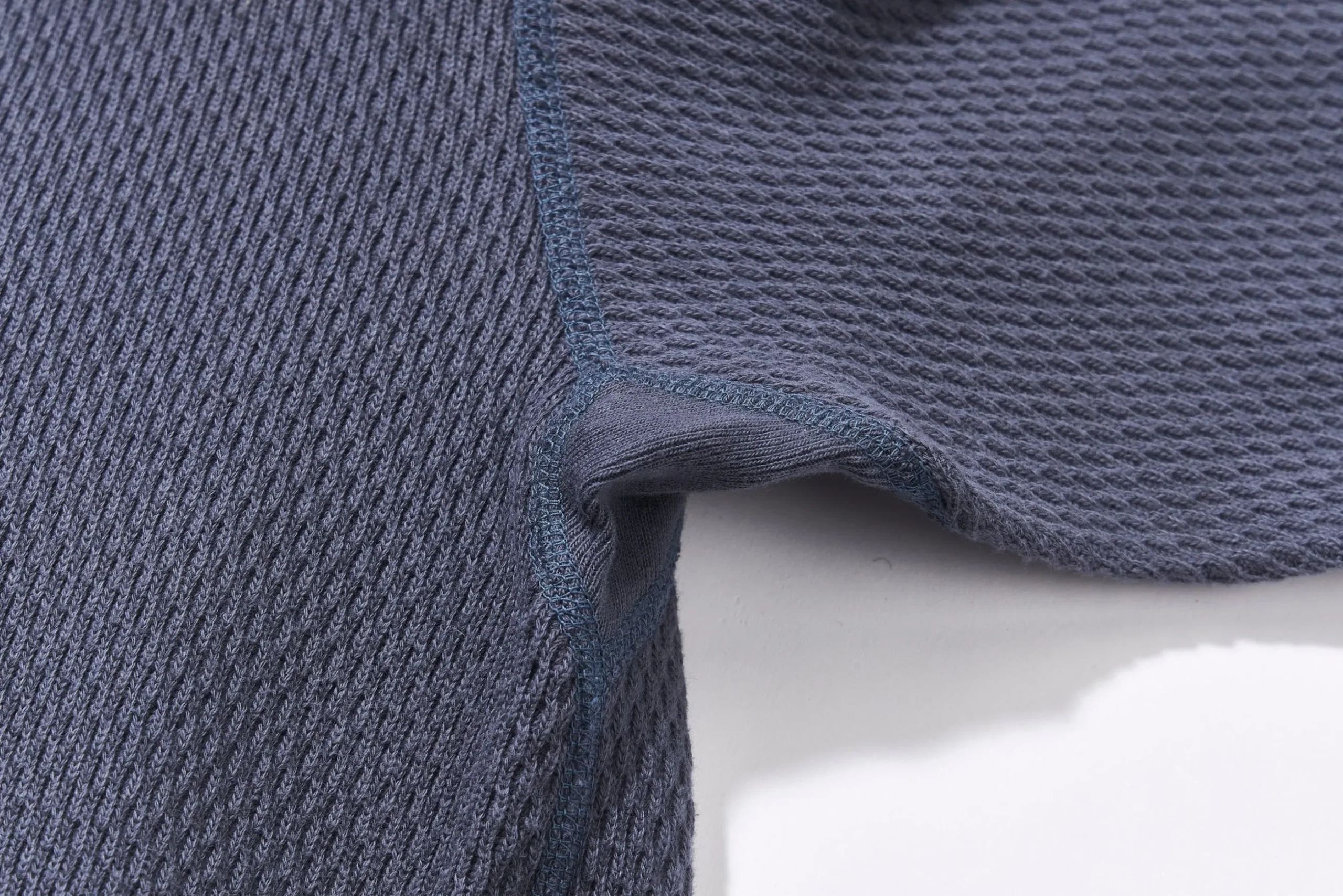 Thermal Shirts-Joe McCoy Honeycomb Thermal Shirt Ink Blue