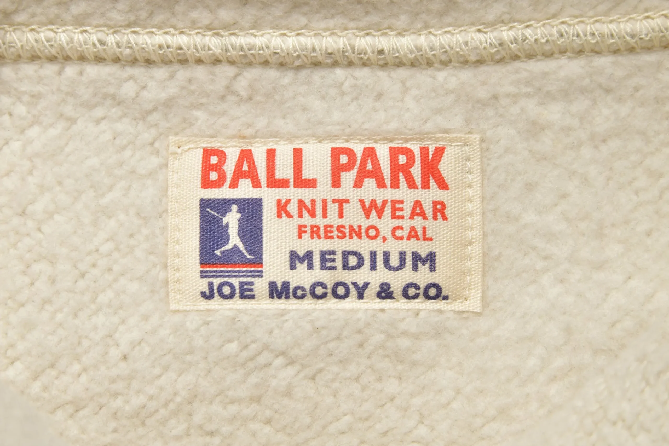 Sweatshirts-Joe McCoy Hooded Sweatshirt / Dunbar Stencil 013 Oatmeal