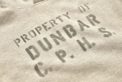 Sweatshirts-Joe McCoy Hooded Sweatshirt / Dunbar Stencil 013 Oatmeal