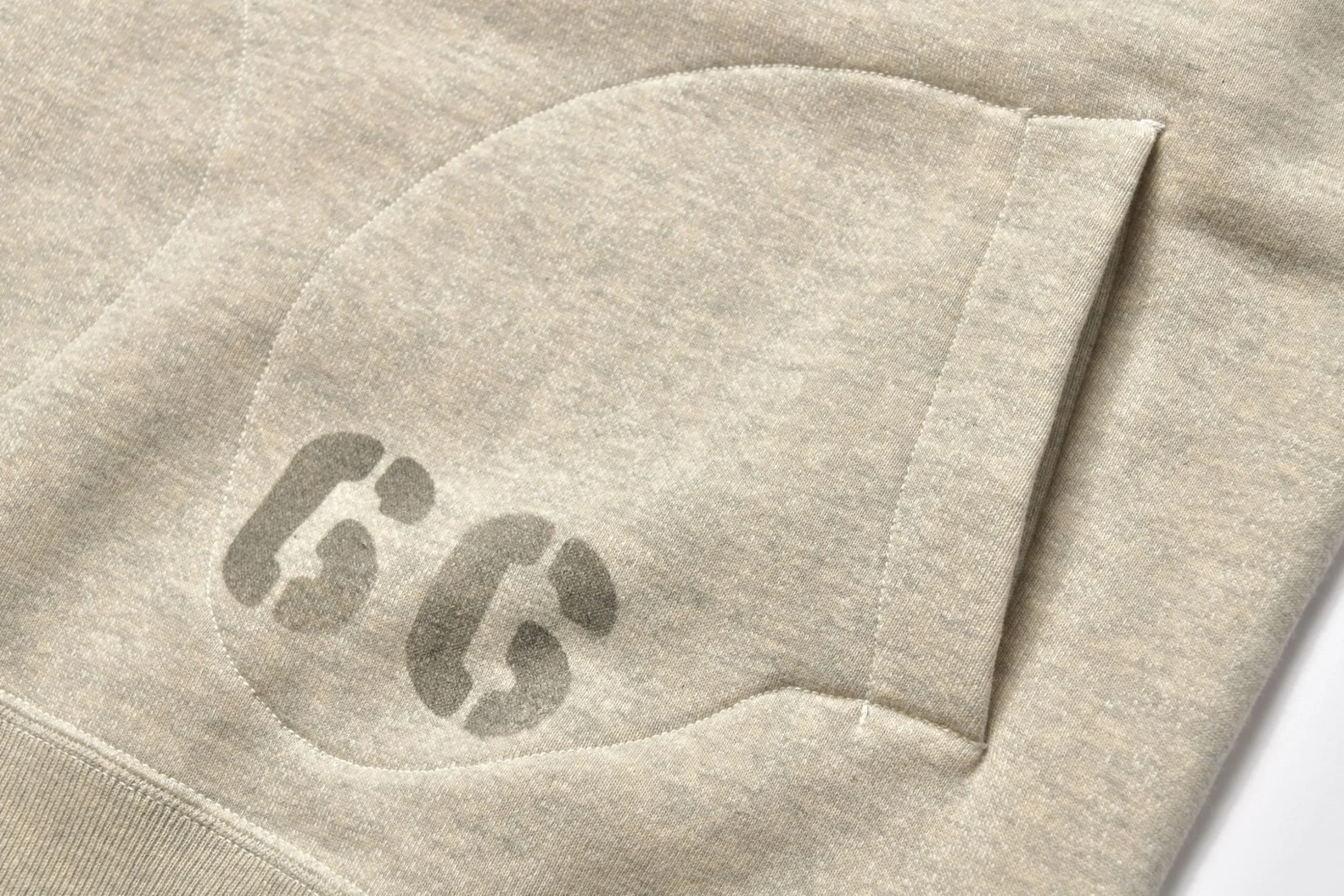 Sweatshirts-Joe McCoy Hooded Sweatshirt / Dunbar Stencil 013 Oatmeal