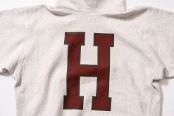 Sweatshirts-Joe McCoy Hooded Sweatshirt / 'H' Silver Gray