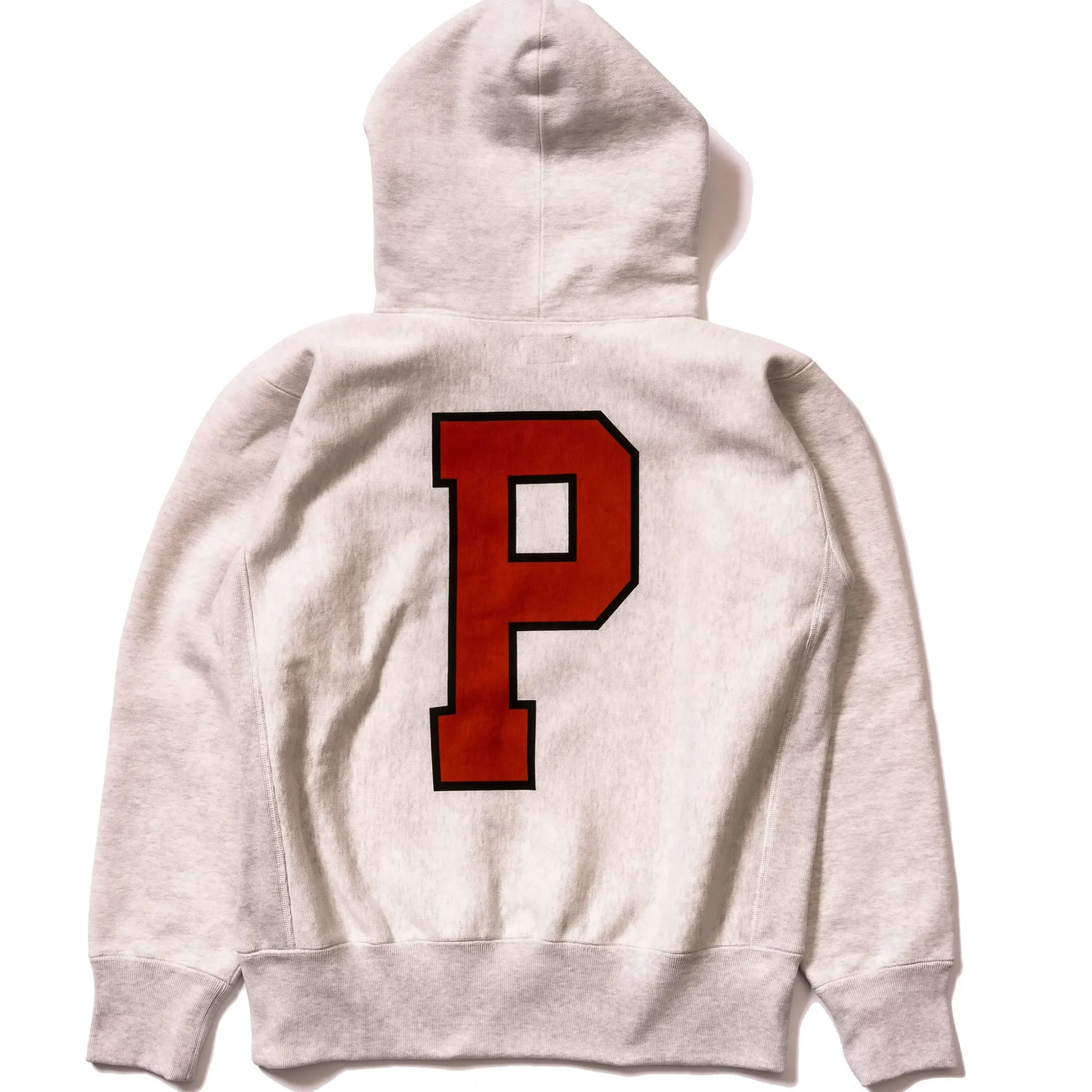 Sweatshirts-Joe McCoy Hooded Sweatshirt / 'P' Silver Gray