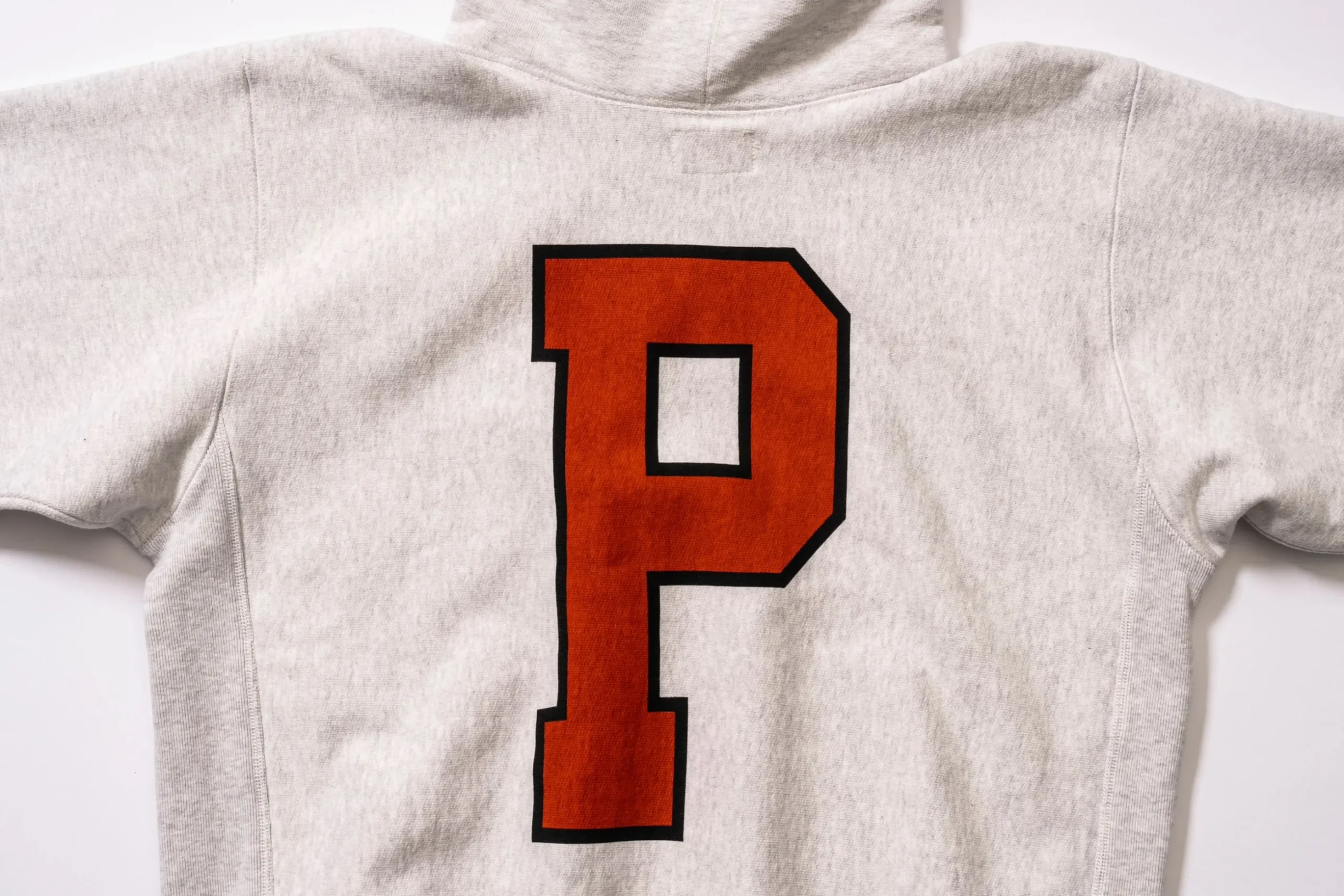 Sweatshirts-Joe McCoy Hooded Sweatshirt / 'P' Silver Gray