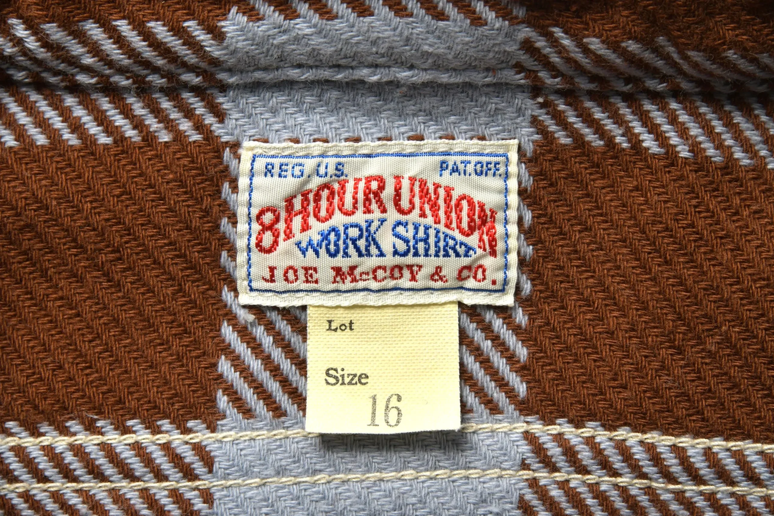 Shirts-Joe McCoy 8Hu Buffalo Check Flannel Shirt 311 Saxe Brown