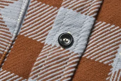 Shirts-Joe McCoy 8Hu Buffalo Check Flannel Shirt 311 Saxe Brown