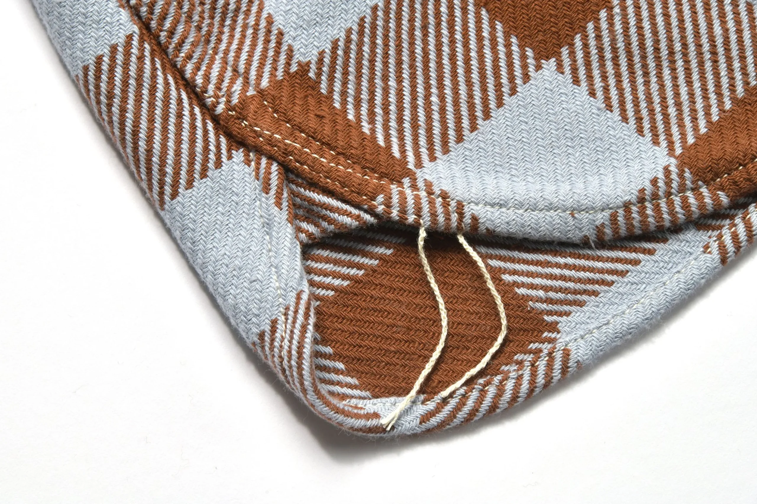 Shirts-Joe McCoy 8Hu Buffalo Check Flannel Shirt 311 Saxe Brown