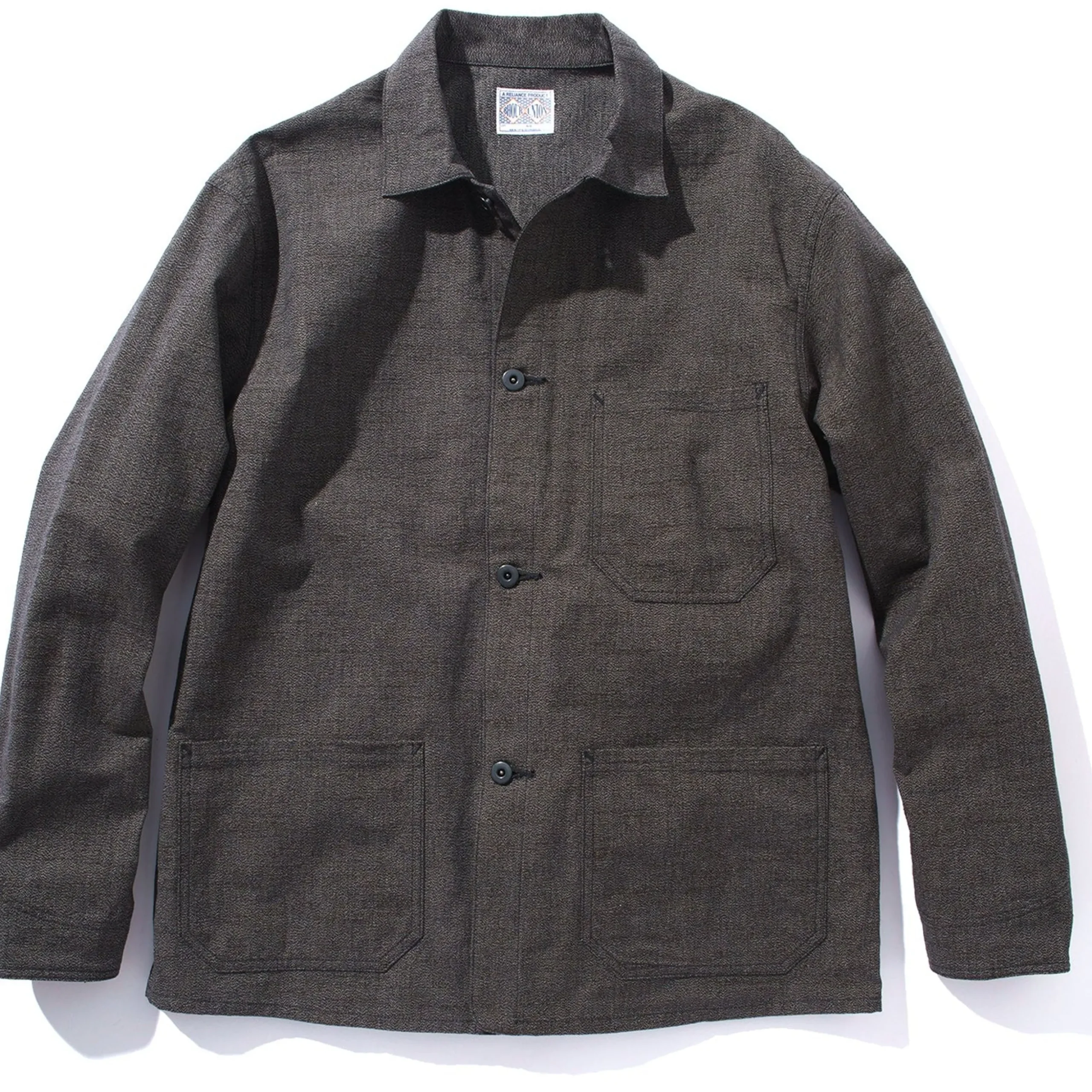 Recreation-Joe McCoy 8Hu Chambray Chore Coat Salt & Pepper