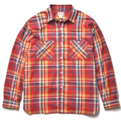 Shirts-Joe McCoy 8Hu Check Flannel Shirt 90 Red