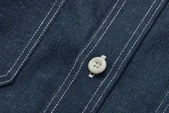 Shirts-Joe McCoy 8Hu Denim Serviceman Shirt 141 Indigo
