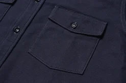 Shirts-Joe McCoy 8Hu Heavy Moleskin Shirt 140 Navy