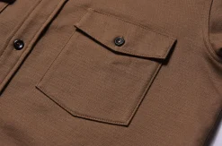 Shirts-Joe McCoy 8Hu Heavy Moleskin Shirt Brown
