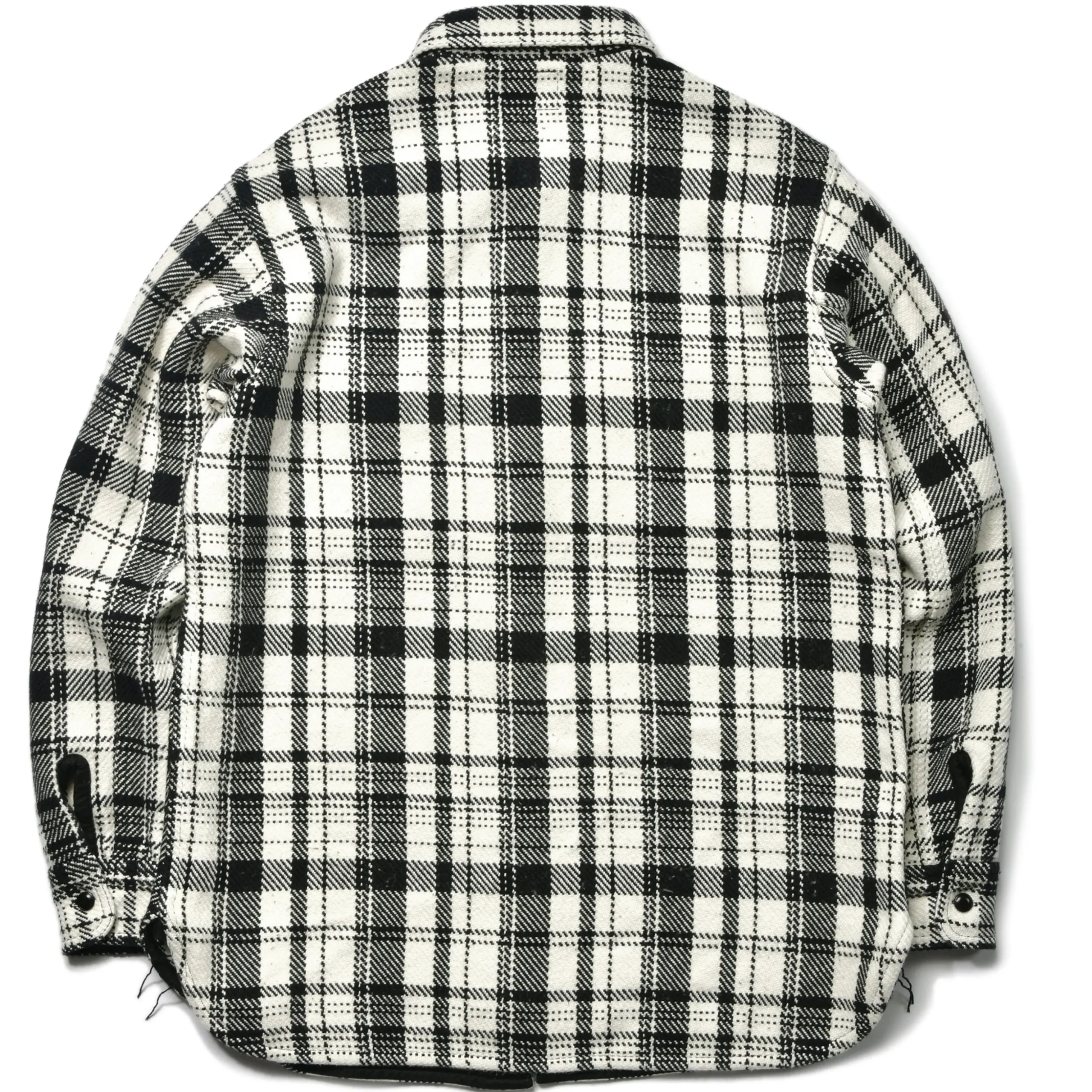 Shirts-Joe McCoy 8Hu Heavy Weight Flannel Shirt 010 White