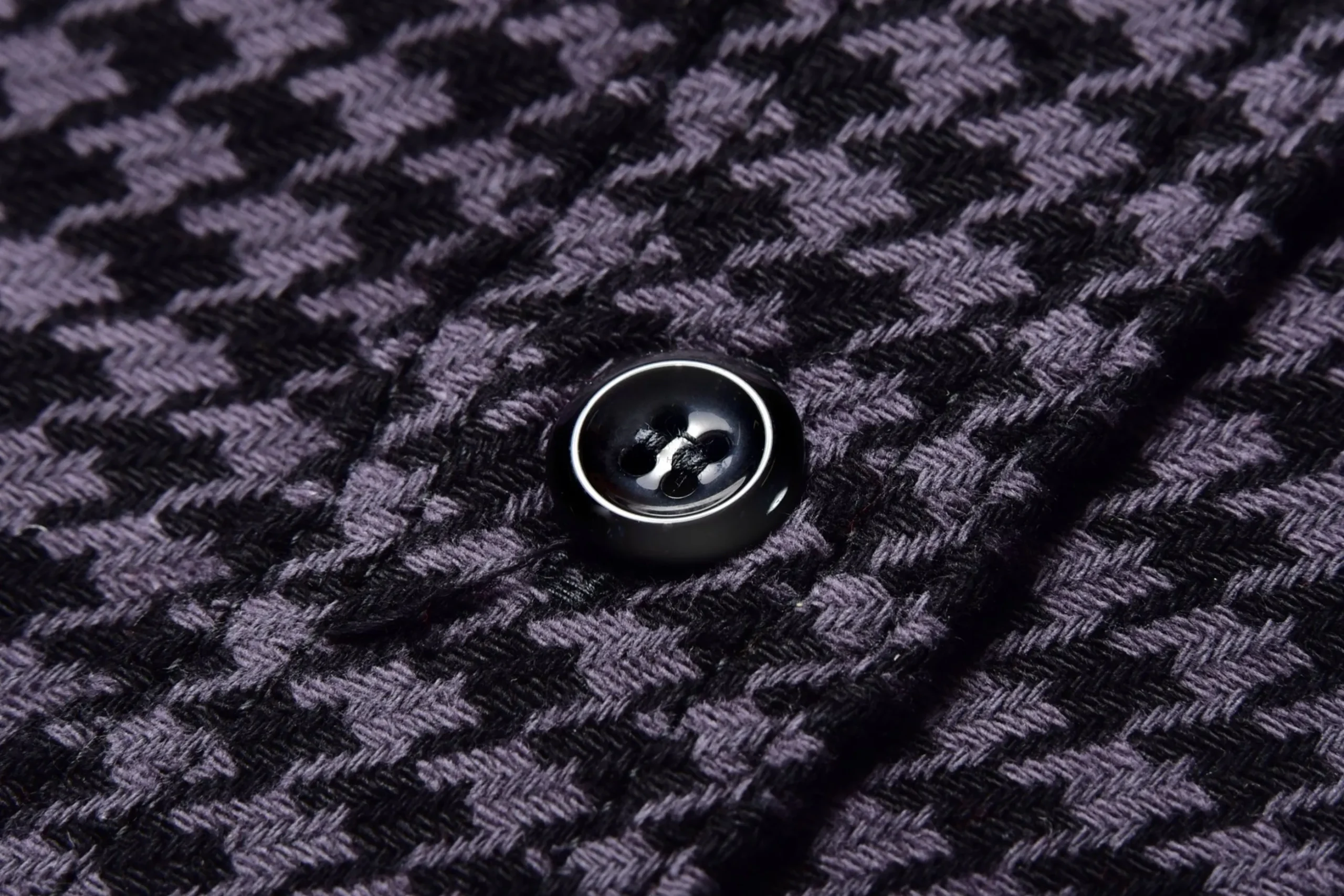 Shirts-Joe McCoy 8Hu Houndstooth Flannel Shirt 025 Chale