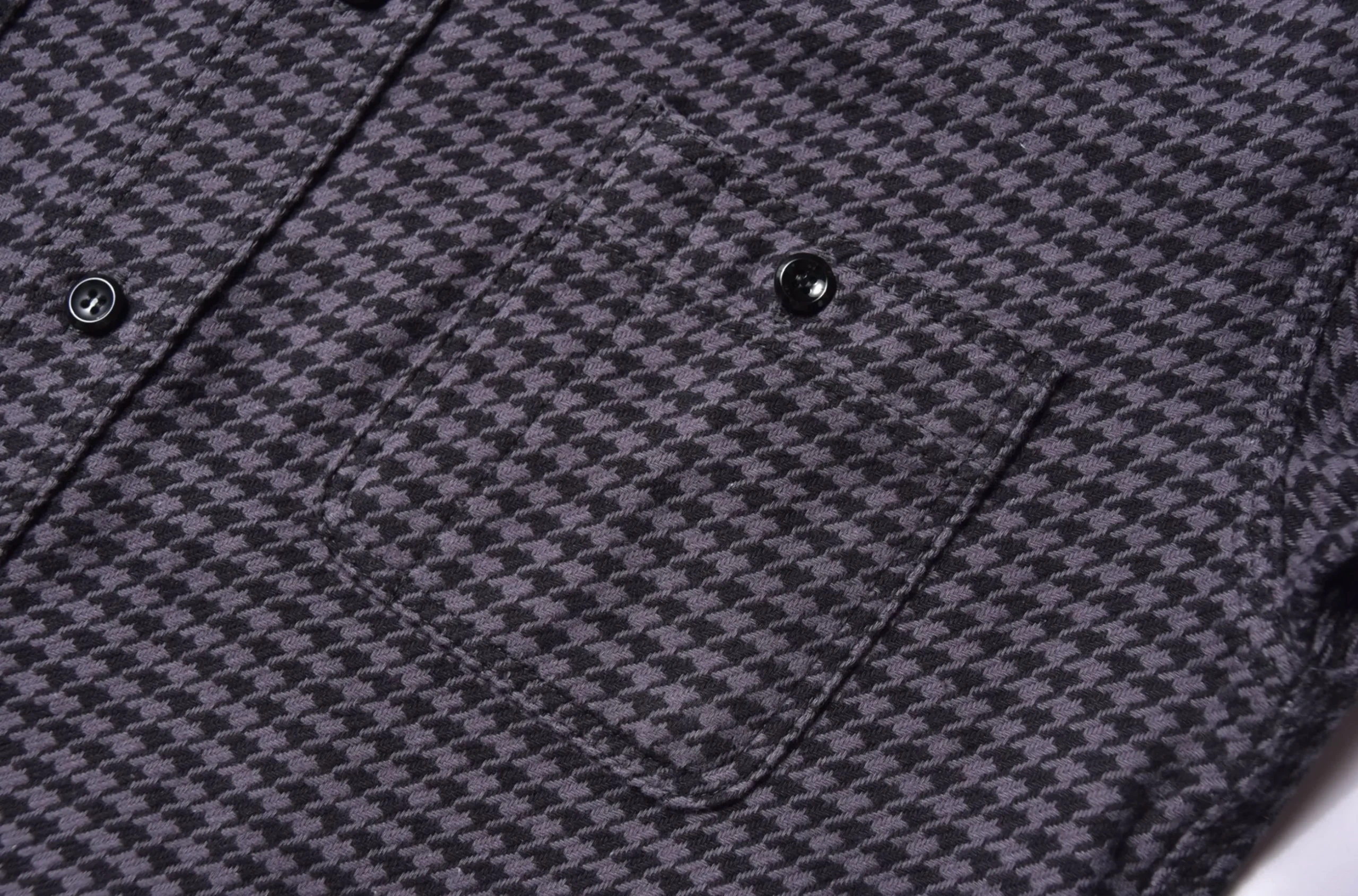 Shirts-Joe McCoy 8Hu Houndstooth Flannel Shirt 025 Chale