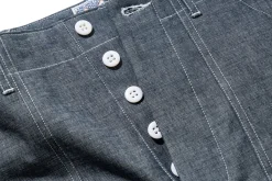Pants-Joe McCoy 8Hu Light Chambray Utility Trousers Light Blue