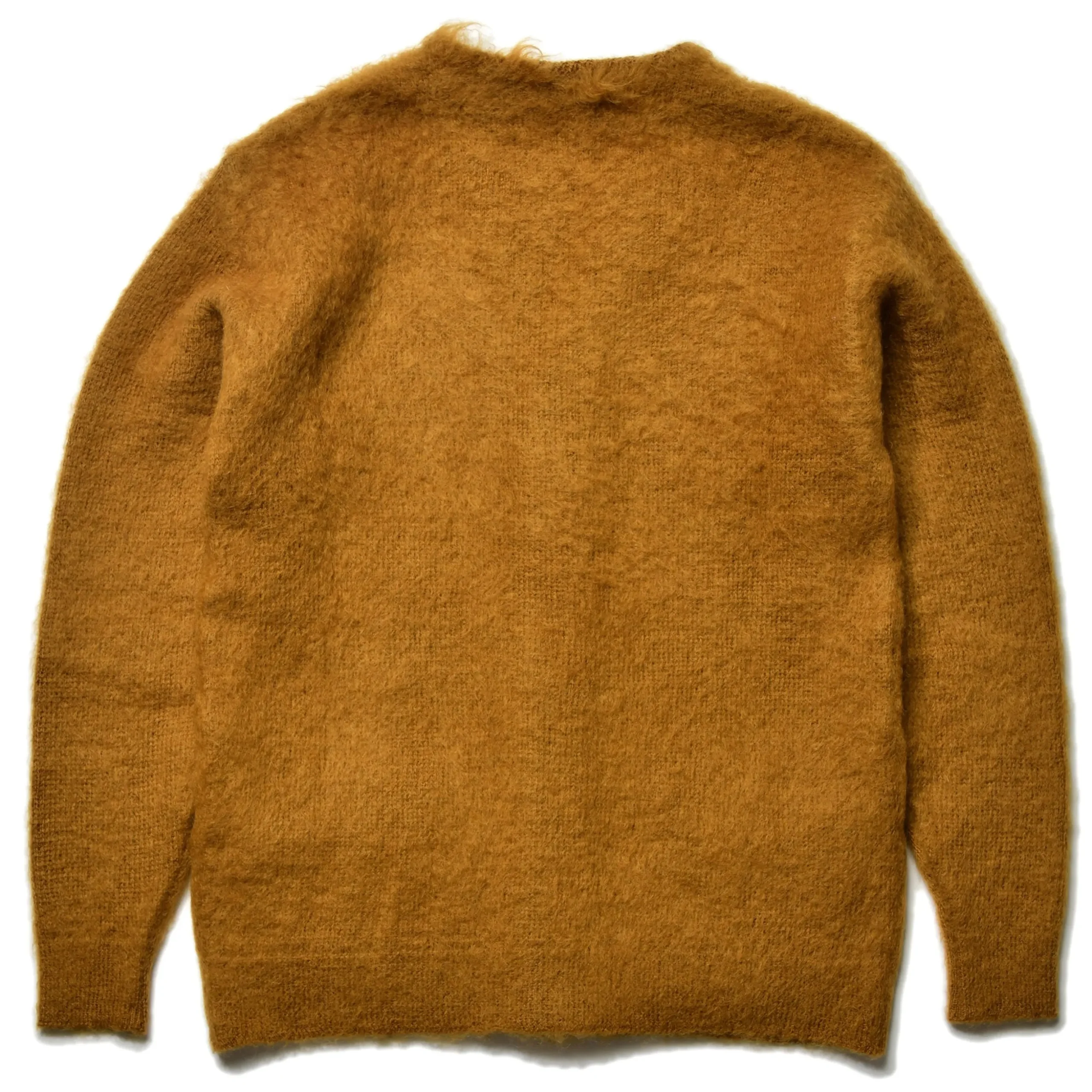 Knitwear-Joe McCoy Jm Mohair Cardigan 061 Mustard