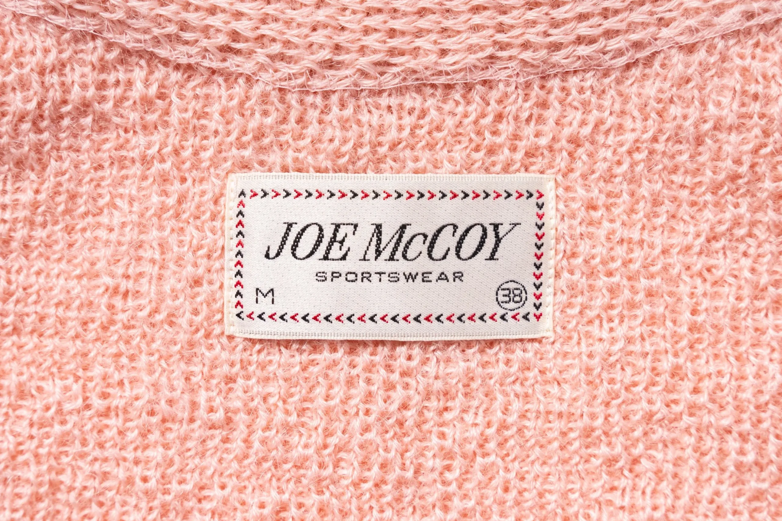 Sweatshirts-Joe McCoy Jm Mohair Cardigan Flamingo