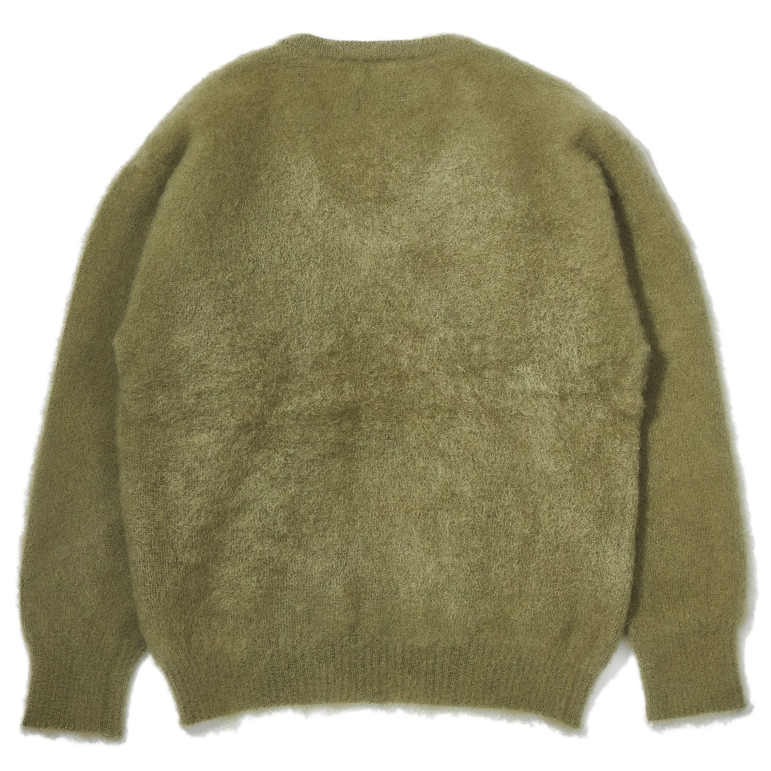 Knitwear-Joe McCoy Jm Mohair V-Neck Sweater Mint