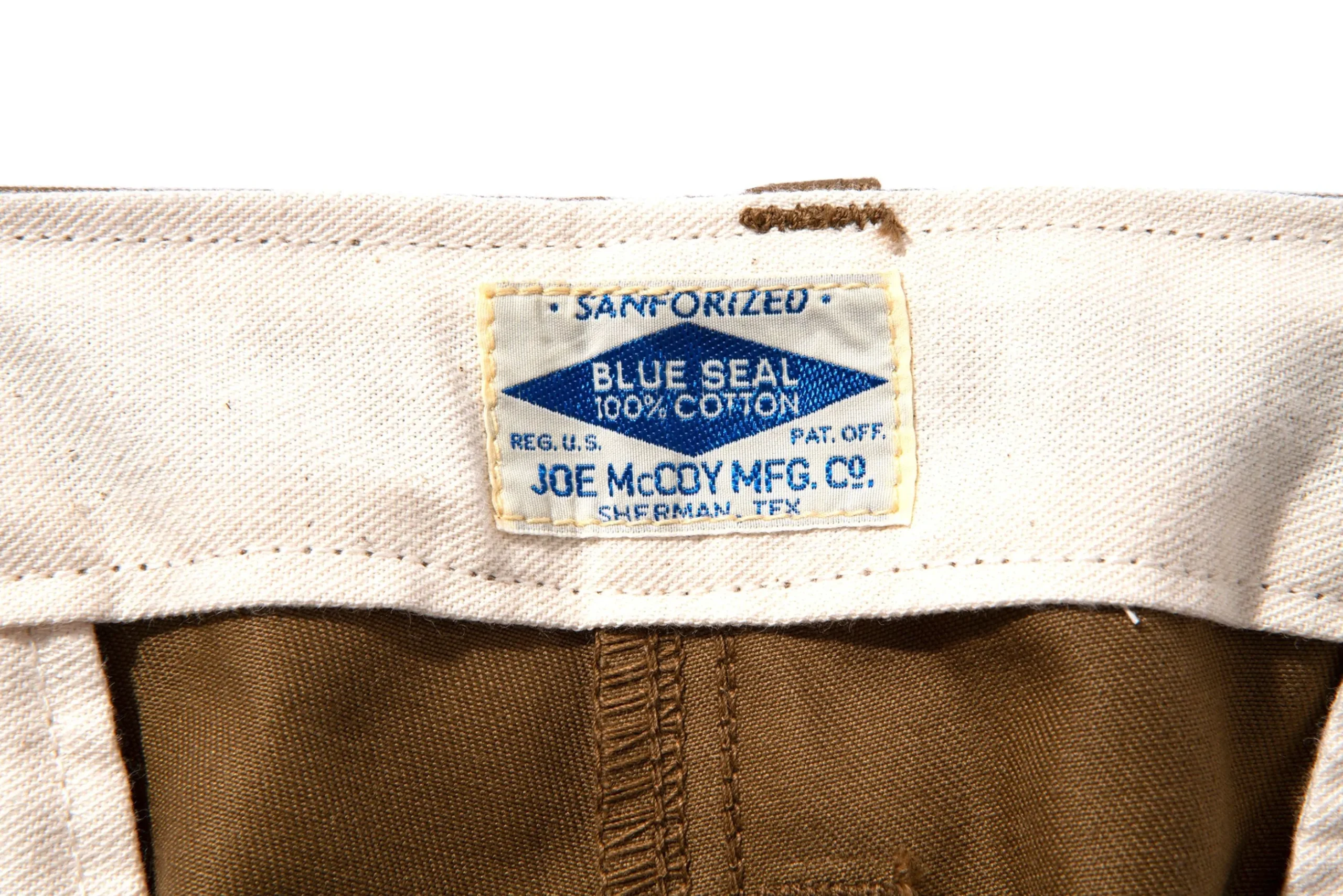 Pants-Joe McCoy Chino Trousers 043 O.Khaki