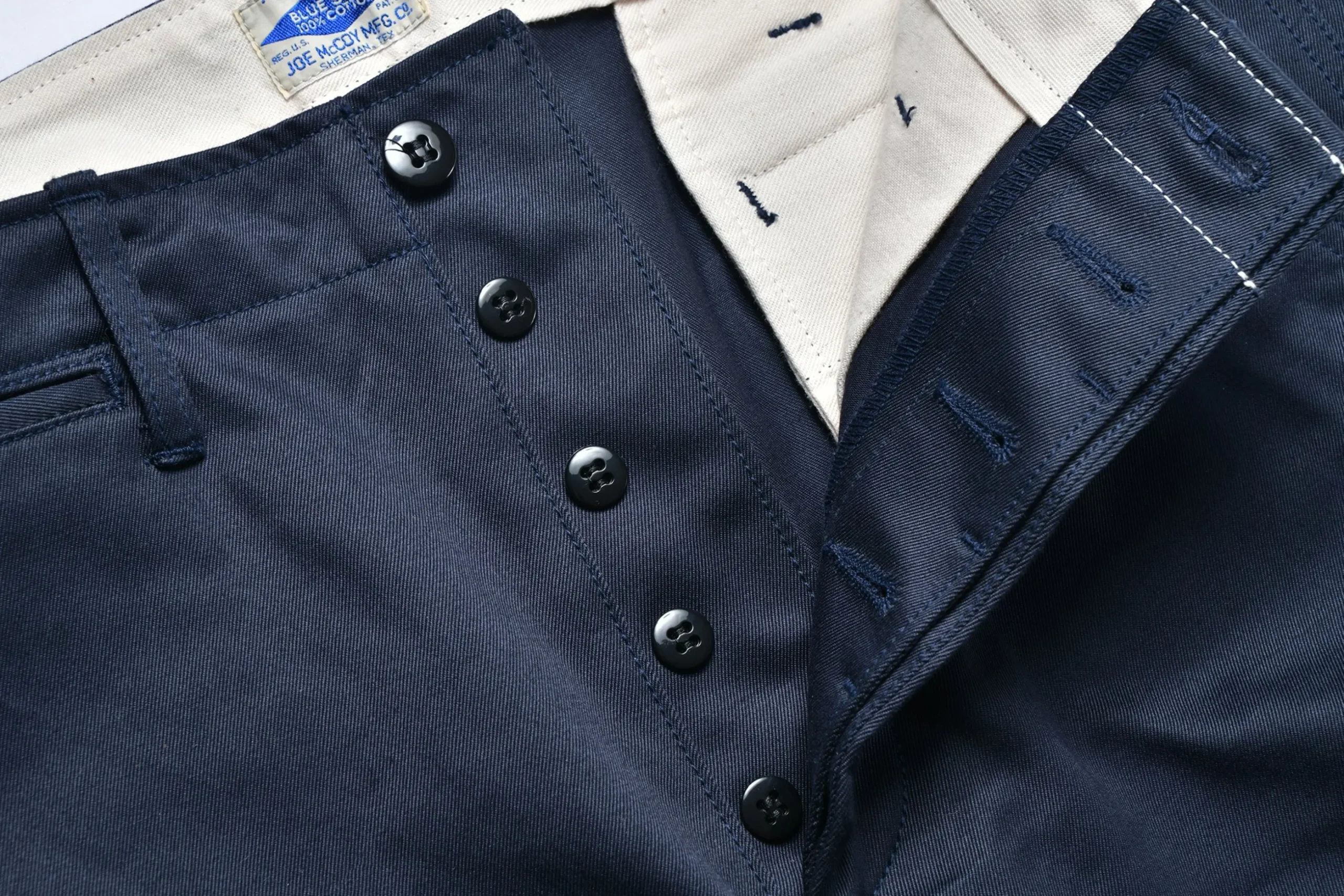 Pants-Joe McCoy Chino Trousers 140 Navy