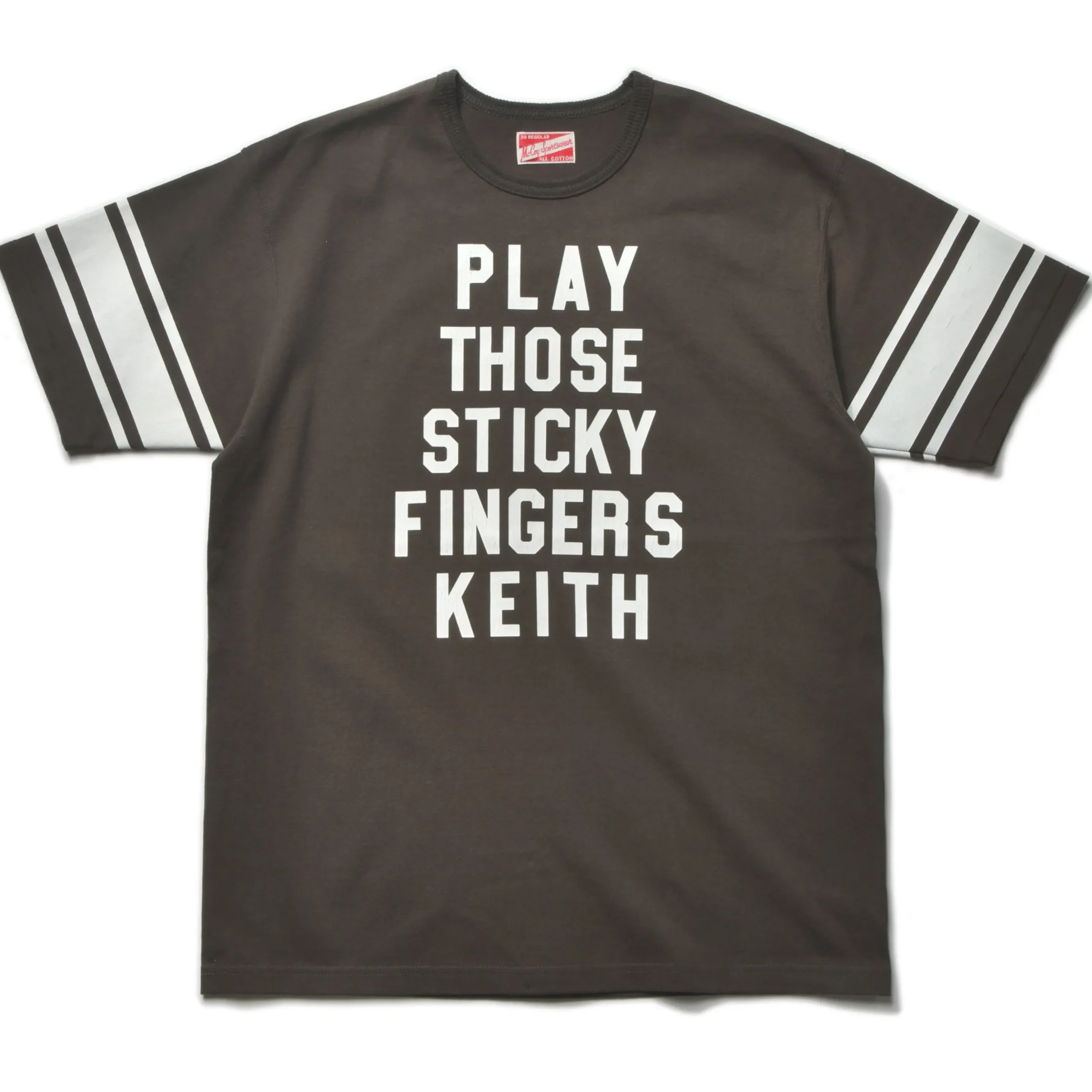 T-Shirts-Joe McCoy Football Tee / Sticky Fingers 032 Charcoal