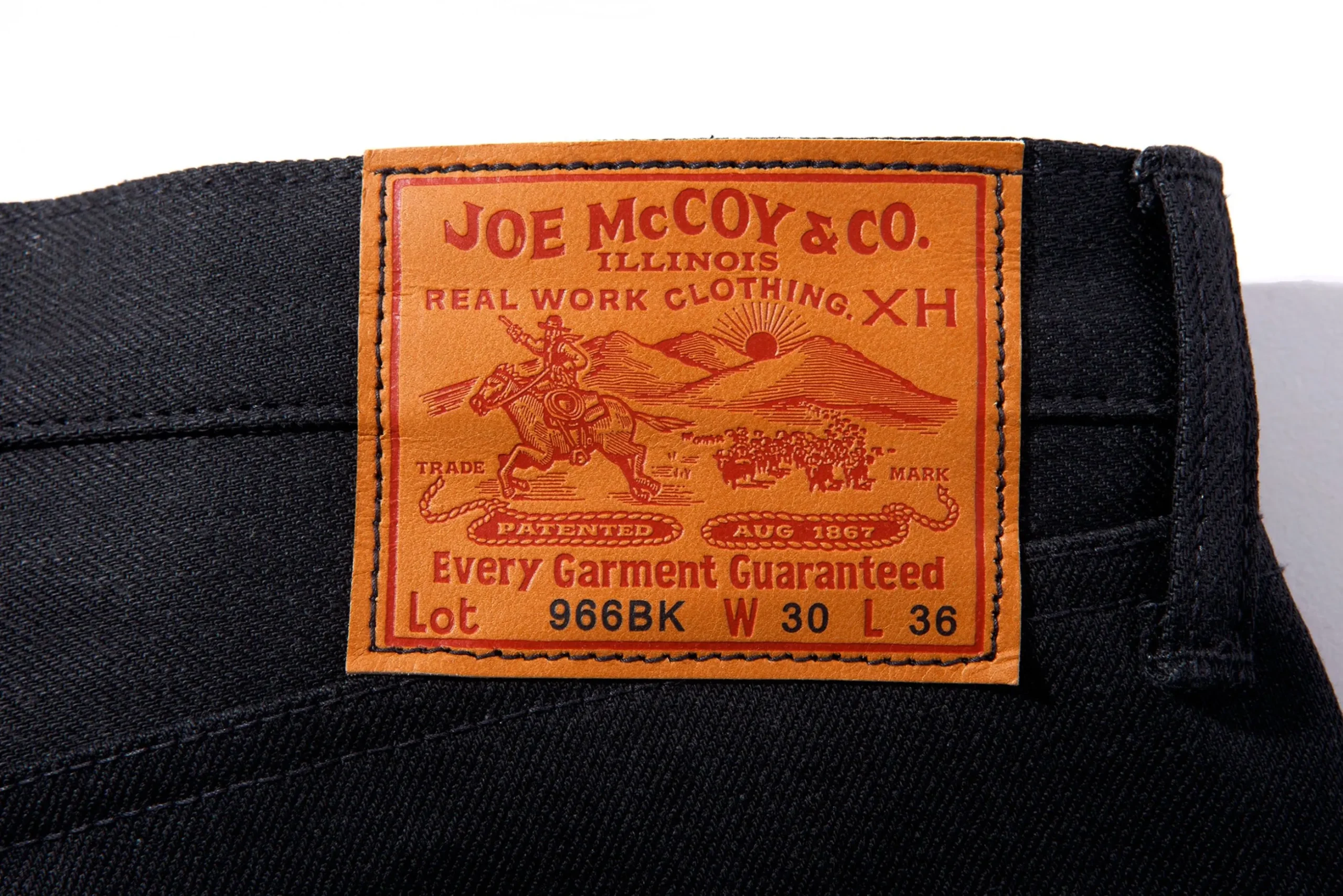 Denim-Joe McCoy Lot.966Bk Denim 030 Black