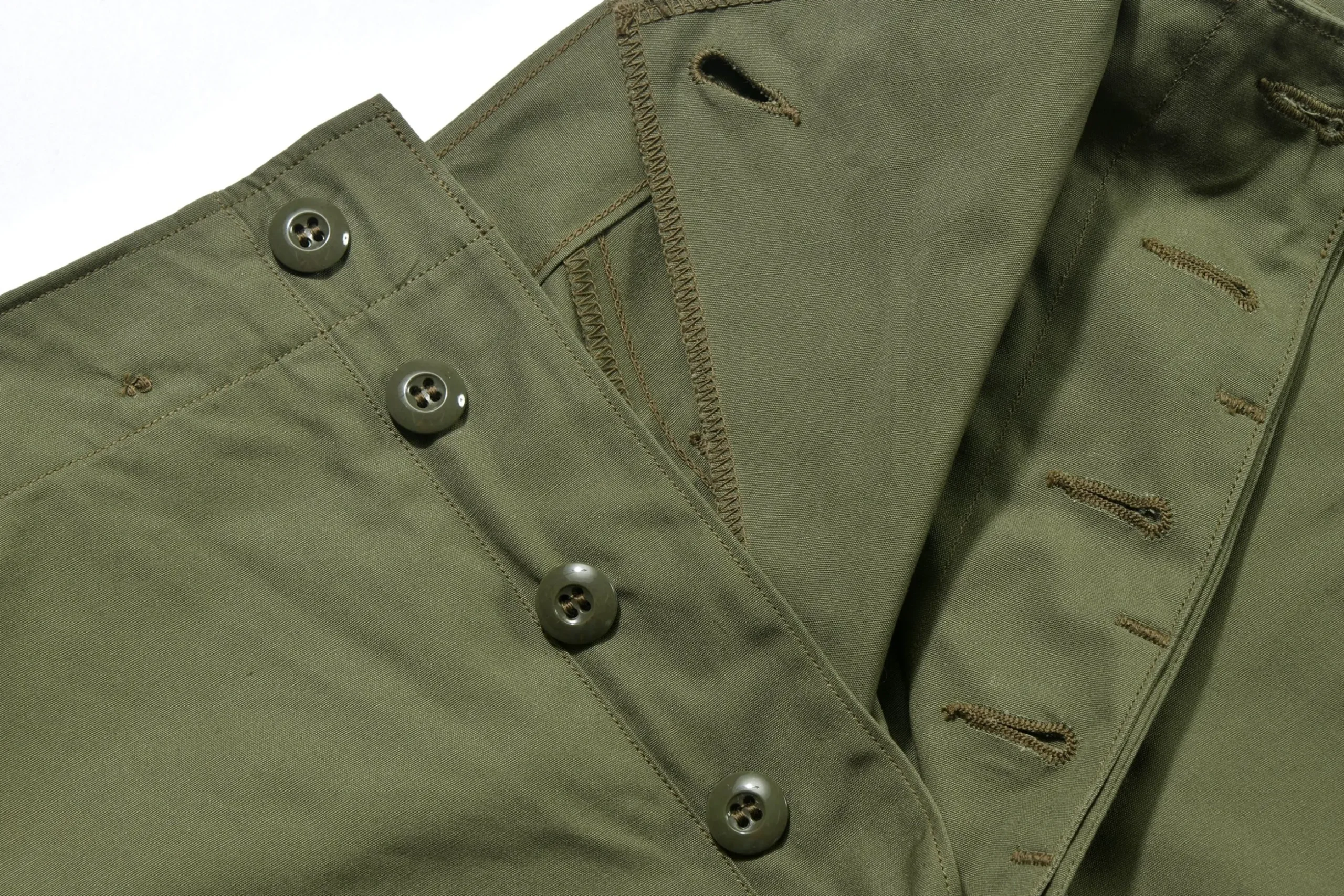 Shorts-The Real McCoy's Jungle Fatigue Shorts (Model 220) 150 Olive