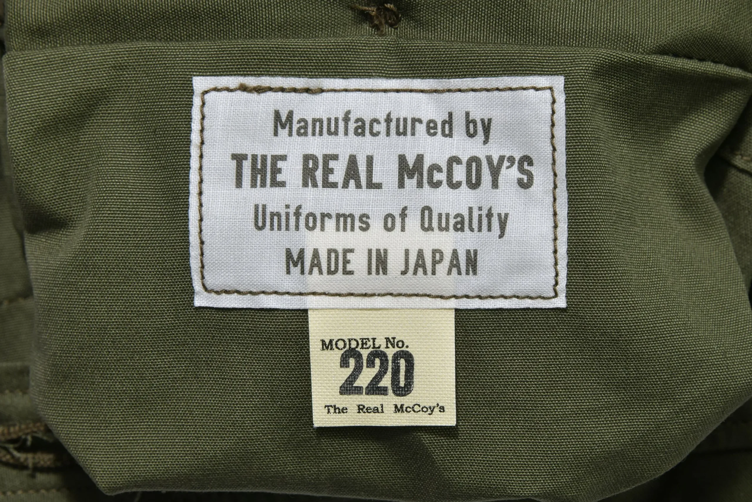 Shorts-The Real McCoy's Jungle Fatigue Shorts (Model 220) 150 Olive