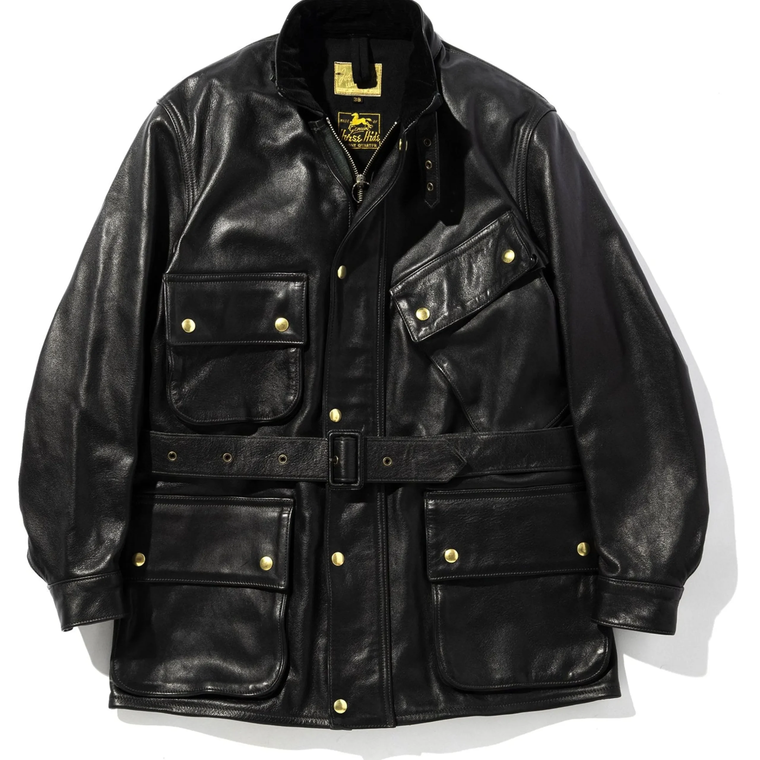 Leather-Joe McCoy Leather Enduro Trial Jacket Black