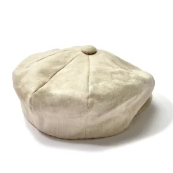 Hats-Joe McCoy Linen Newsboy Cap 041 Beige