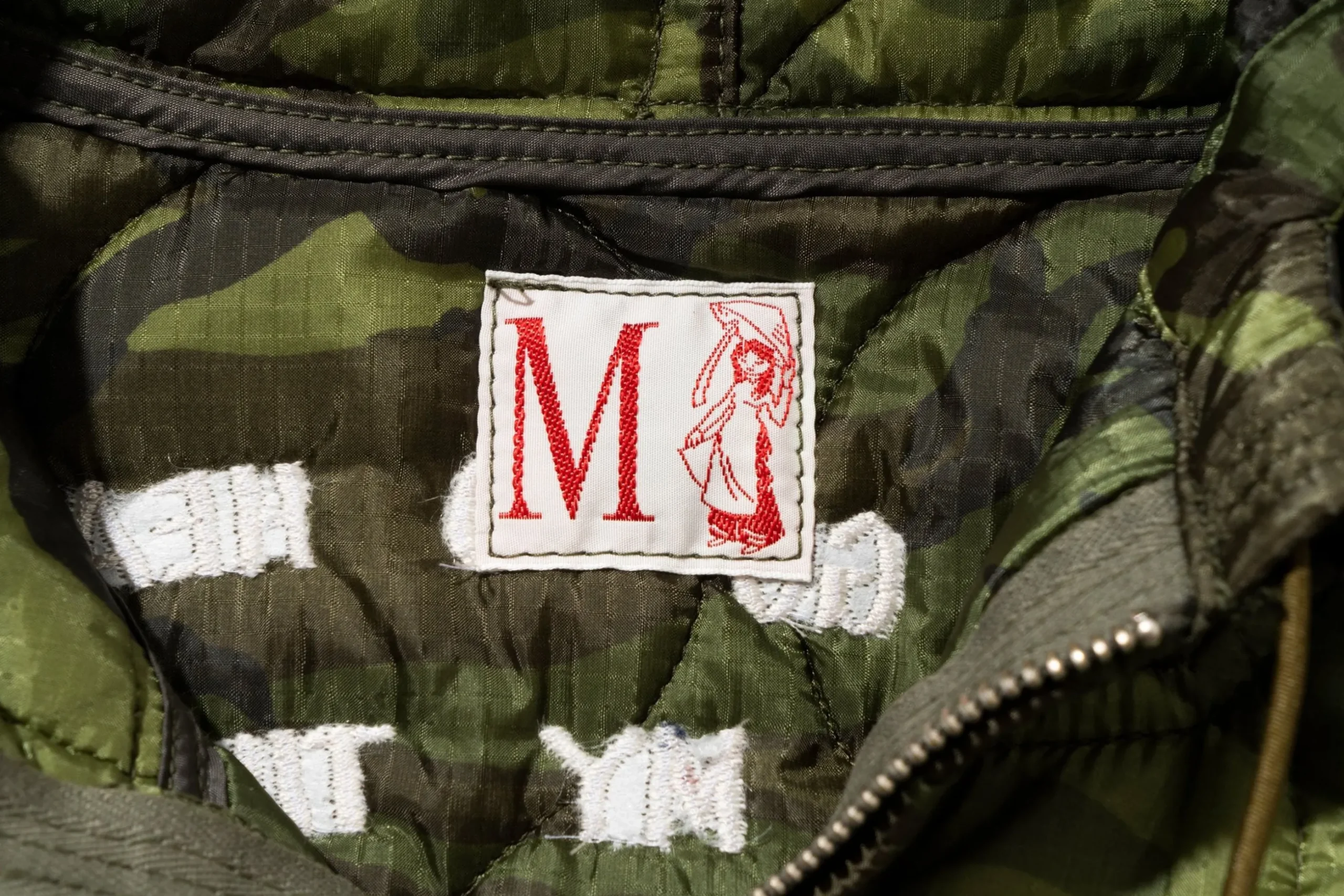 Military-The Real McCoy's Liner, Camouflage Poncho Parka Green