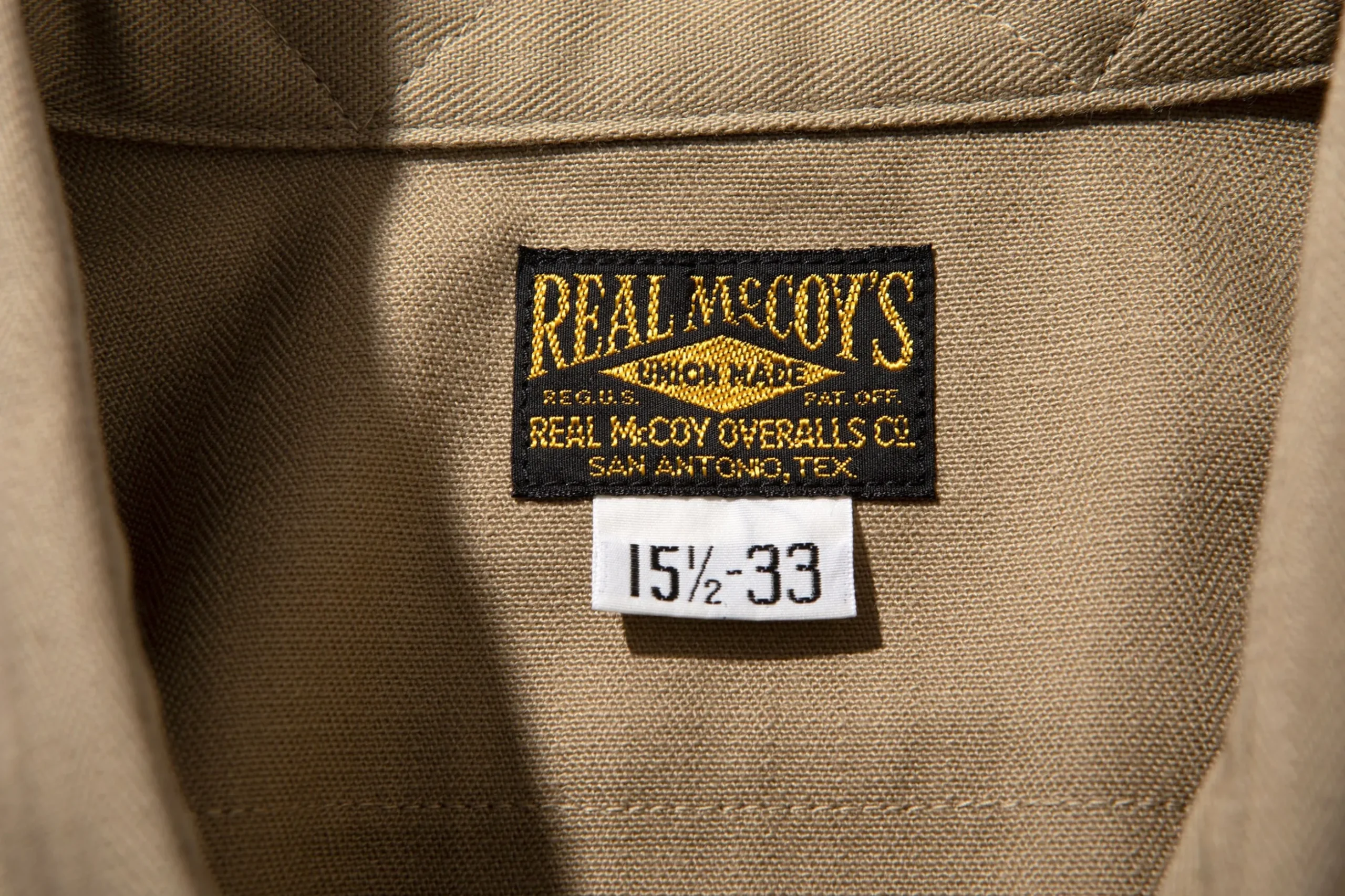 Shirts-The Real McCoy's M-38 Khaki Shirt 040 Khaki